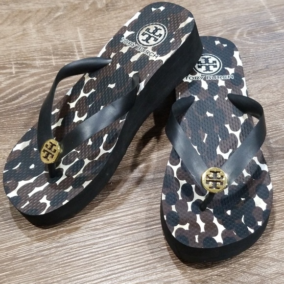 Tory Burch Shoes - Tory Burch wedge platform flip flops size 6